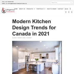 Best Modern Kitchen Trends 2021 By Regency Innovations