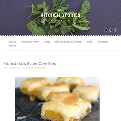 Momofuku's Butter Cake Bars Some Kitchen Stories Momofuku's Butter Cake Bars