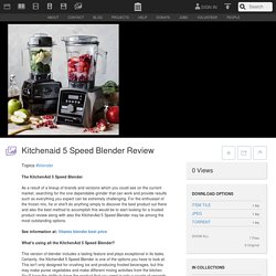 Kitchenaid 5 Speed Blender Review : Free Download, Borrow, and Streaming