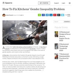 Kitchens Have a Gender Inequality Problem, Can It Be Fixed?