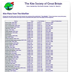 Kite Plans from The Kiteflier