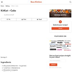 KitKat - Cake - Boss Kitchen