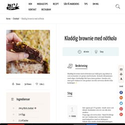 Kladdig brownie med nötkola – Matinspo.se