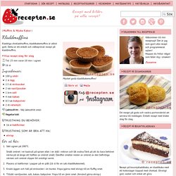 Kladdmuffins - recept chokladmuffins, kladdkakemuffins