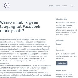 Waarom heb ik geen toegang tot Facebook-marktplaats? – facebook Klantenservice telefoonnummer