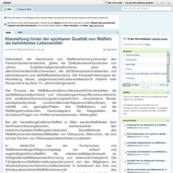 Erklärung für die Beliebtheit von Waffeln als beliebtestes Lebensmittel
