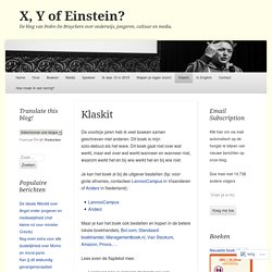 X, Y of Einstein?