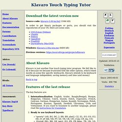 Klavaro - Touch Typing Tutor