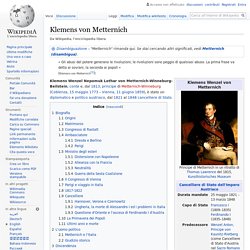 Austria - Klemens von Metternich