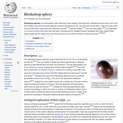 Klerksdorp sphere