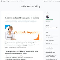 Hernoem snel een kleurcategorie in Outlook - maddisonthomas’s blog