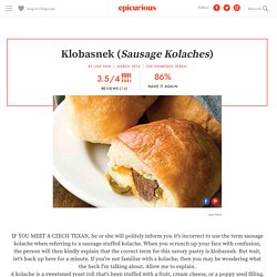 Klobasnek (_Sausage Kolaches_) recipe