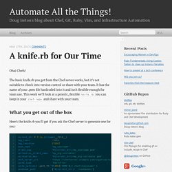 A knife.rb for our time - Automate All the Things!