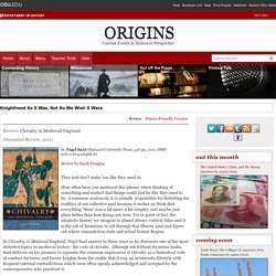 Origins: Current Events in Historical Perspective