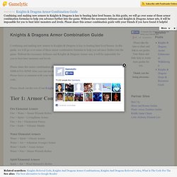 Knights & Dragons Armor Combination Guide from gamelytic.com