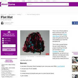 Flat Hat - Knit a Quick and Easy Flat Hat