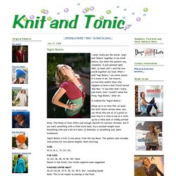 knit and tonic: Yogini Bolero