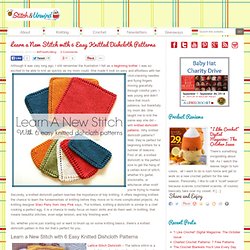 Learn a New Stitch with 6 Easy Knitted Dishcloth Patterns