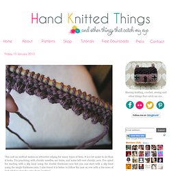 Hand Knitted Things: Channel Island Cast On