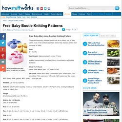 TLC "Free Baby Mary Jane Booties Knitting Patterns"