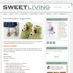Free knitting pattern: doggie booties