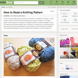 How to Read a Knitting Pattern: 9 Steps (with Pictures) - wikiHow