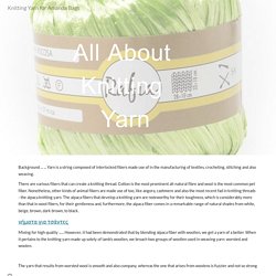 Knitting Yarn for Amanda Bags