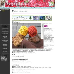 Foliage - Knitty: Fall 2007