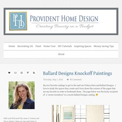 Ballard Designs Knockoff Paintings