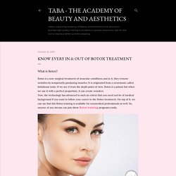 Know Every In & Out Of Botox Treatment