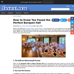 How to Know You Found the Perfect Banquet Hall