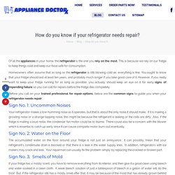How Do You Know if Your Refrigerator Needs Repair in SWFL?