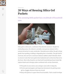 Did You Know? – 20 Ways of Reusing Silica Gel Packets