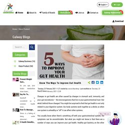 Know The Ways To Improve Gut Health