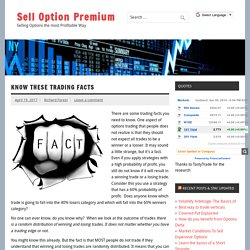 Know these trading facts