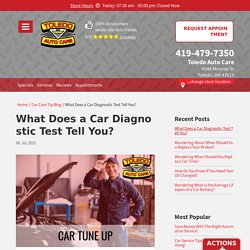 Do you know what does a car diagnostic test tell you?