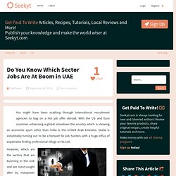 Do You Know Which Sector Jobs Are At Boom in UAE