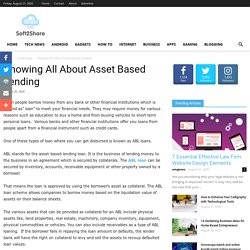 Knowing All About Asset Based Lending