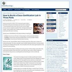 Global Knowledge Training Blog » How to Build a Cisco Certification Lab in Three Parts