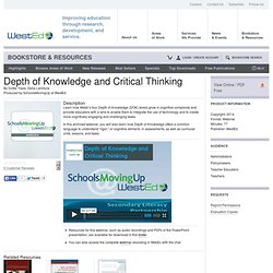 Depth of Knowledge and Critical Thinking