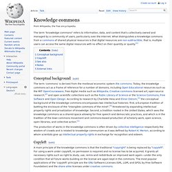 Knowledge commons