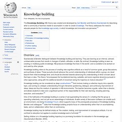 Knowledge building