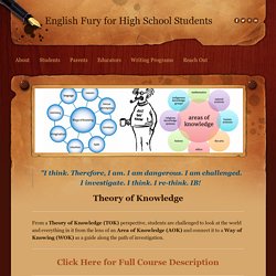 Theory of Knowledge - English Fury for High School Students