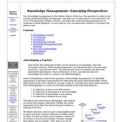 Knowledge Management