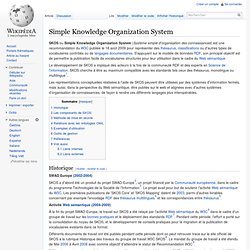 Simple Knowledge Organization System