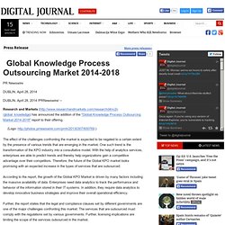 Global Knowledge Process Outsourcing Market 2014-2018
