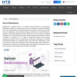 Knowledge Base-Server Redundancy HTS Hosting