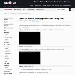 ssh chmod pearltrees