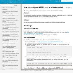 How to configure HTTPS port in WebMethods 6 - Software AG webMethods FAQ - Frequently Asked Questions - Consulting, Solutions and Professional Services