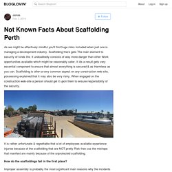 Not Known Facts About Scaffolding Perth